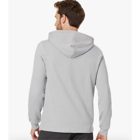 The North Face Waffle Hoodie Men’s XXL Gray - Picture 2 of 14